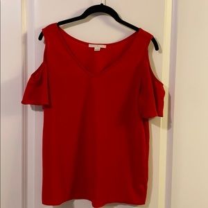 Cold-shoulder blouse